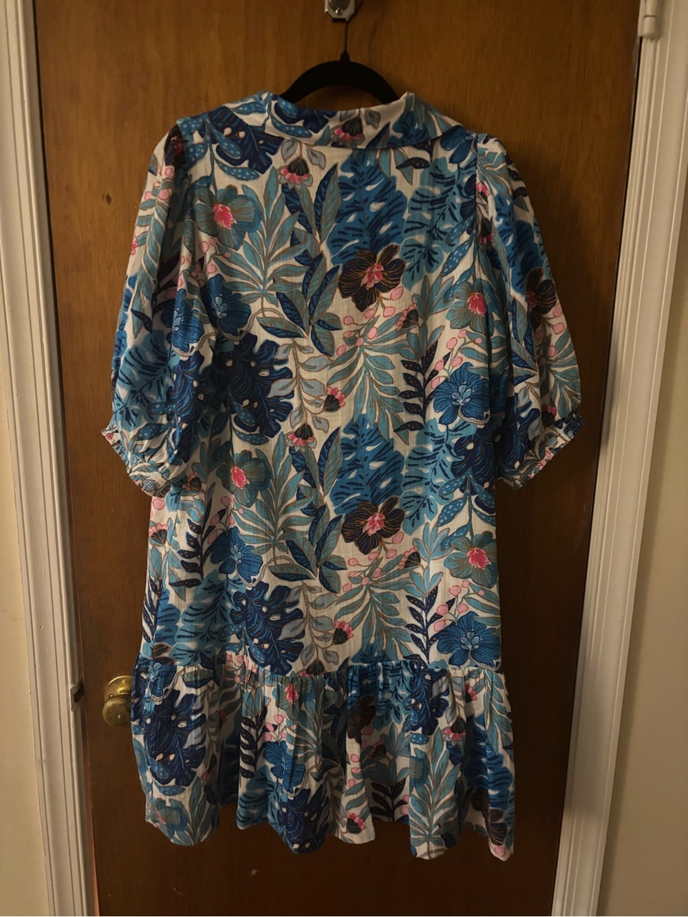 Lilly Pulitzer Blue Brett Popover Shirtdress - Picture 5 of 5
